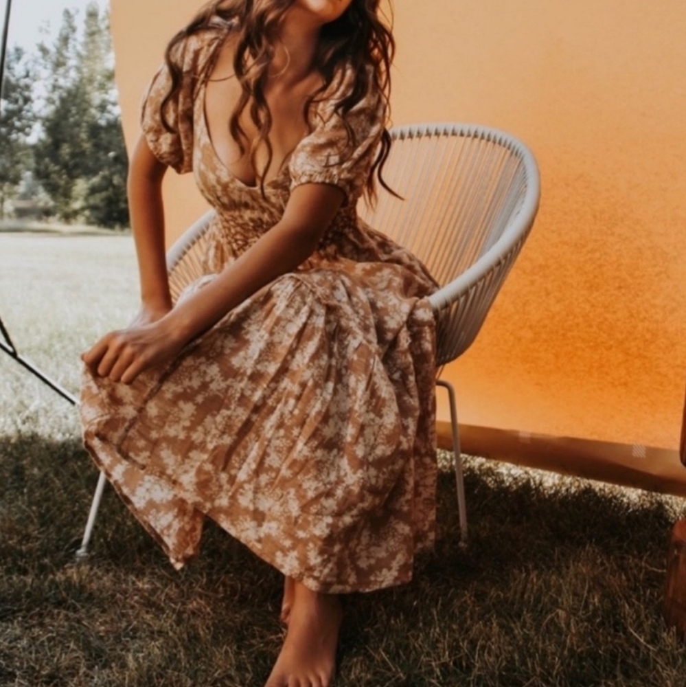 Free People Ellie Printed Maxi Dress